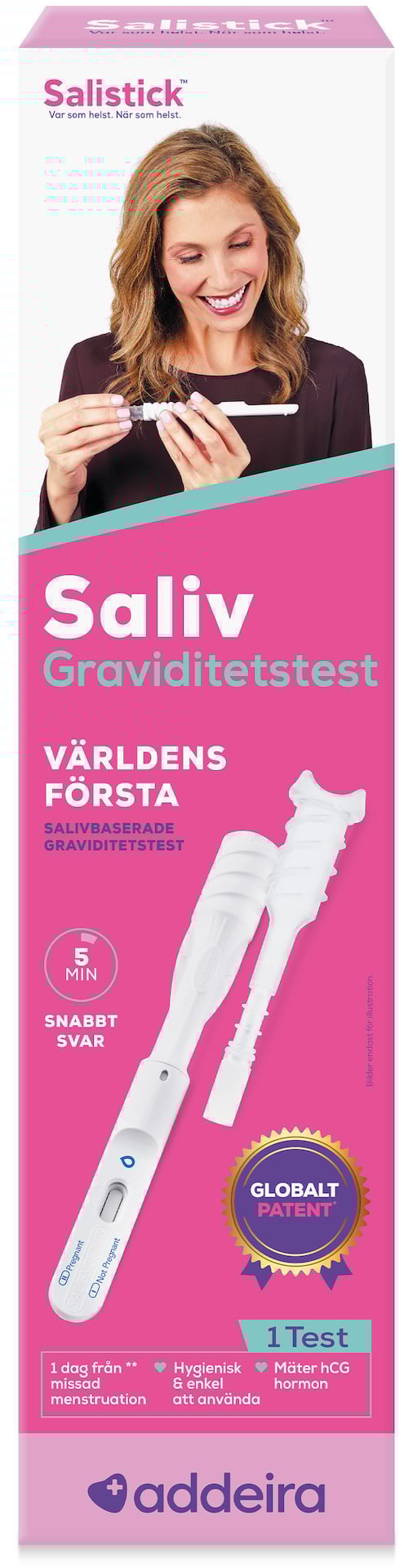 addeira SaliStick Graviditetstest Saliv 1 st