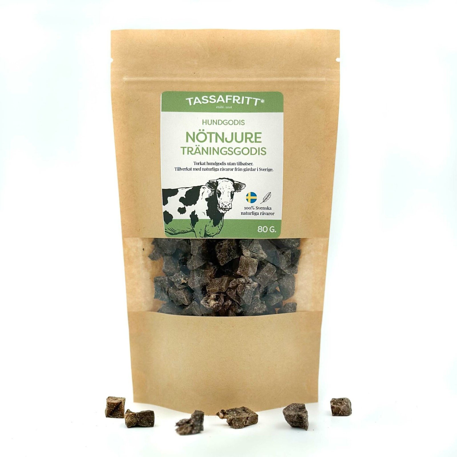 TassaFritt Hundgodis Oxnjure 80 g