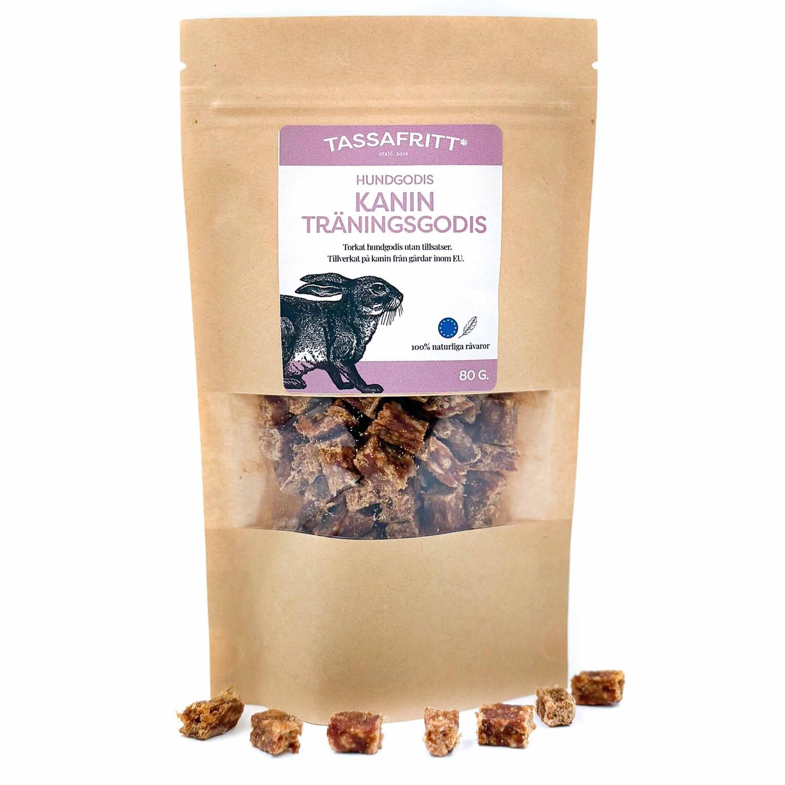 TassaFritt Kanin träningsgodis 80 g