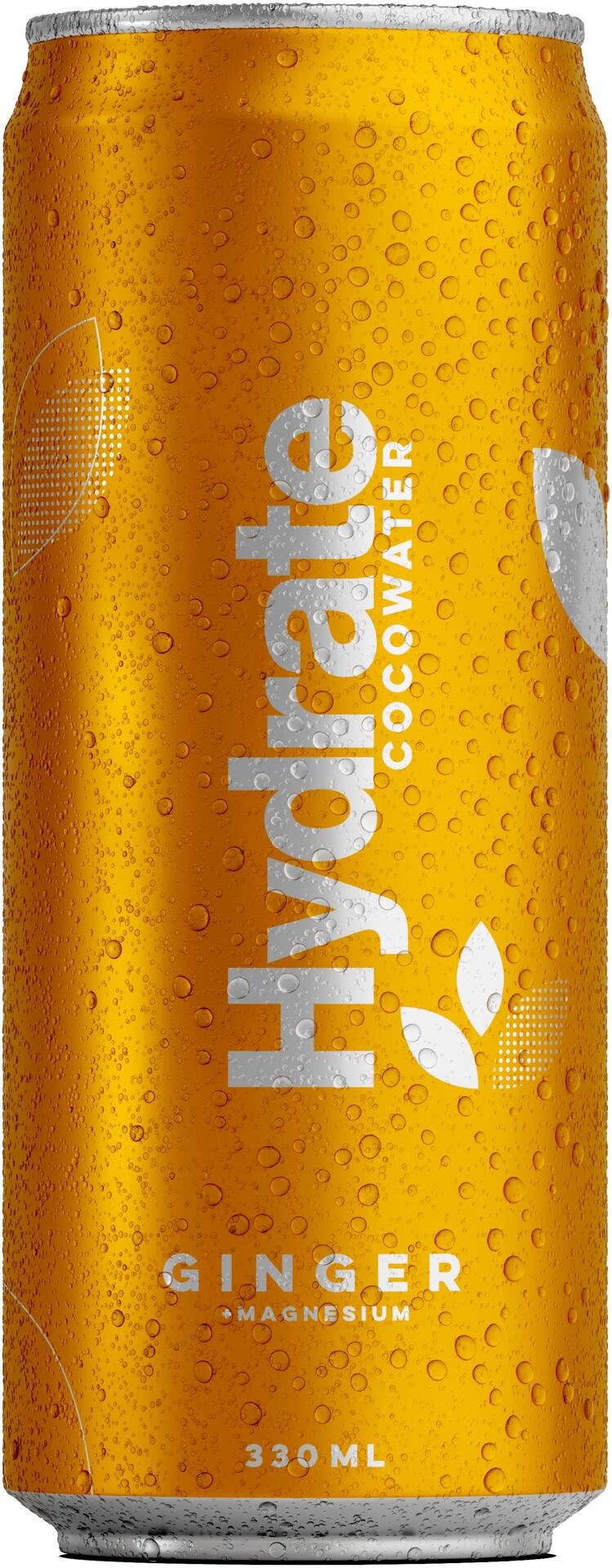 Hydrate Cocowater Kokosvatten Kolsyrad Ginger 330 ml