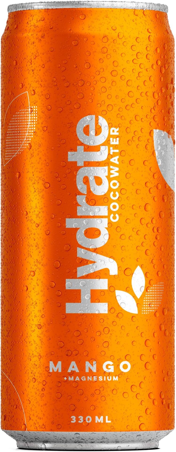 Hydrate Cocowater Kokosvatten Kolsyrad Mango 330 ml