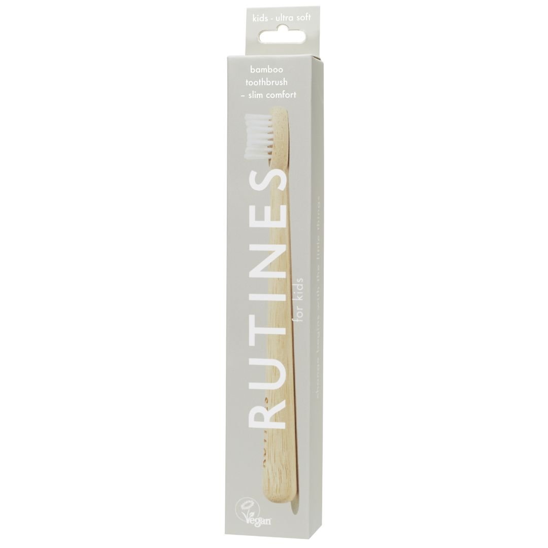 Rutines Slim Comfort Barntandborste Bambu Naturell Ultra Soft för barn 1 st