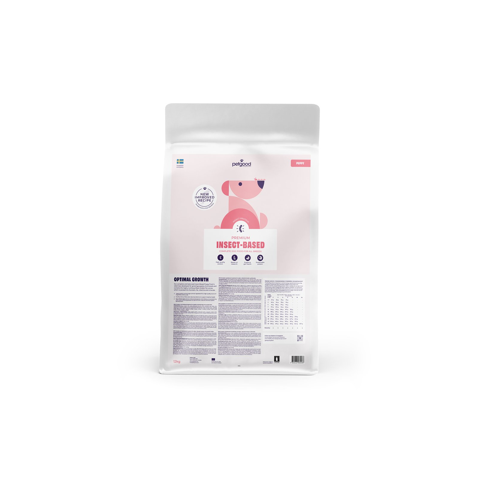Petgood Insektsbaserat Premiumfoder Valp 12 kg