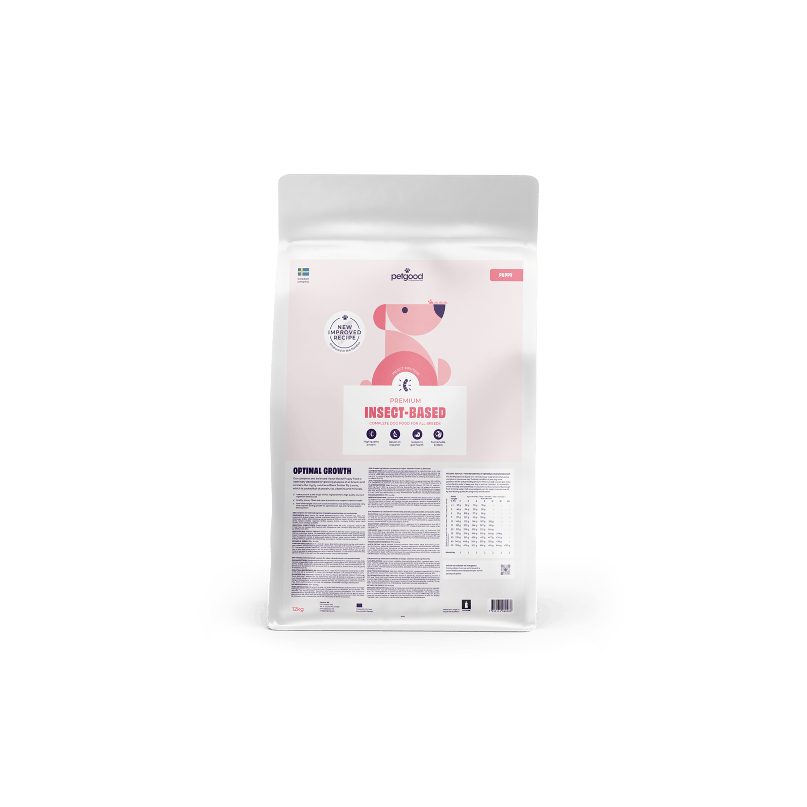 Petgood Insektsbaserat Premiumfoder Valp 12 kg