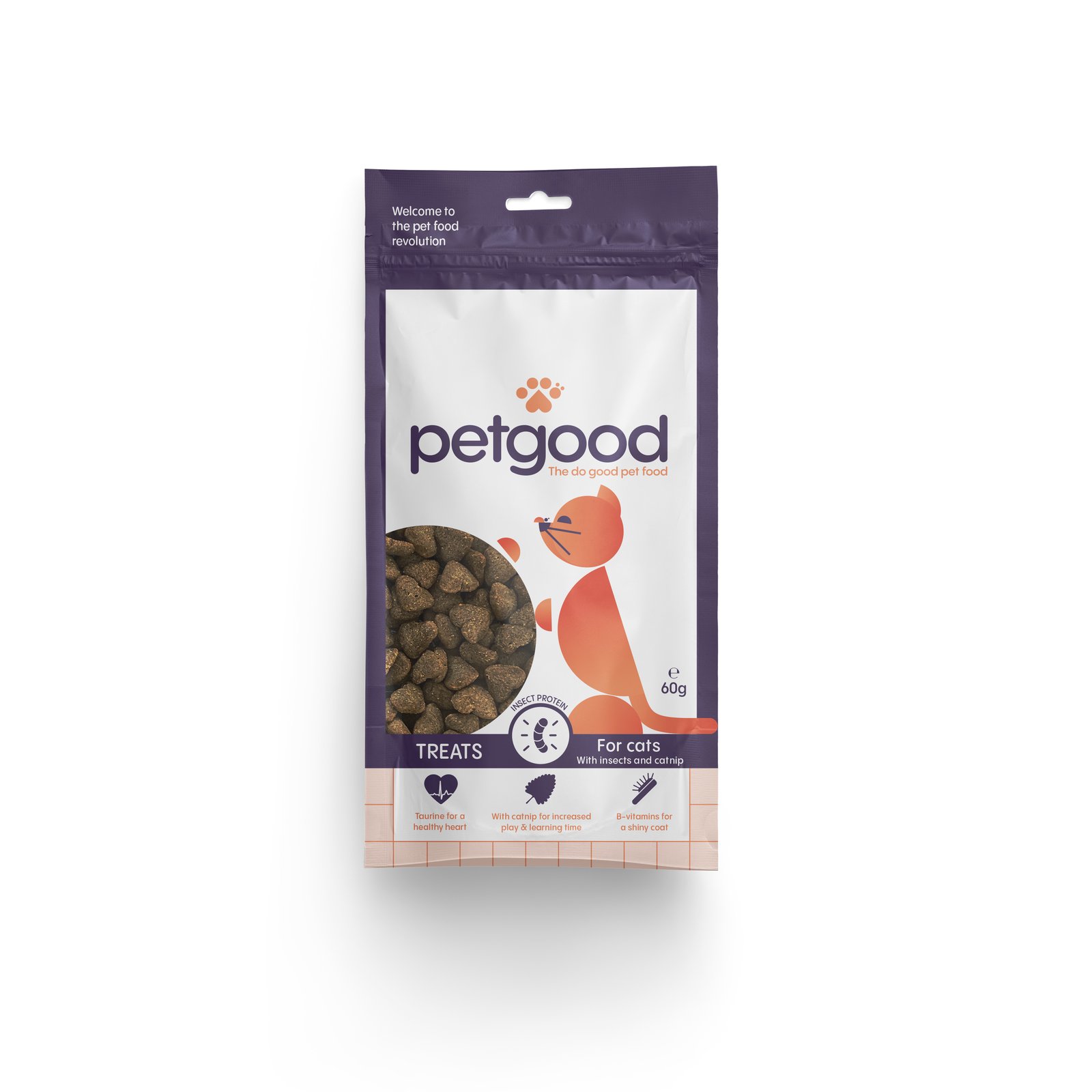 Petgood Insektsbaserat Kattgodis 60 g