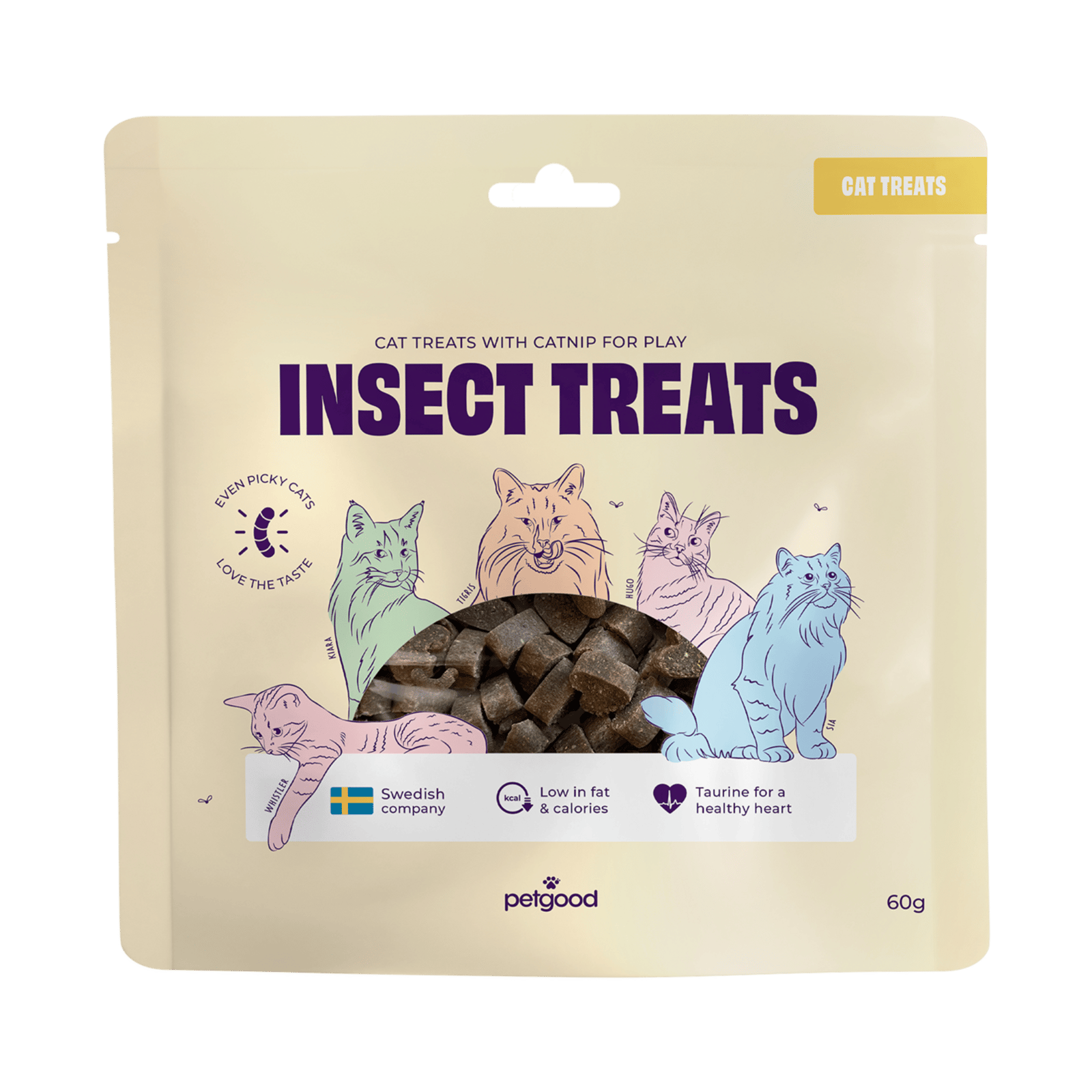 Petgood Insektsbaserat Kattgodis 60 g