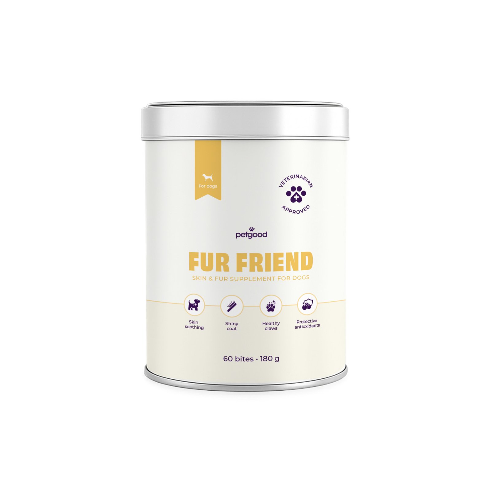 Petgood Fur Friend - Insektsbaserat Kosttillskott För Hundar 180 g