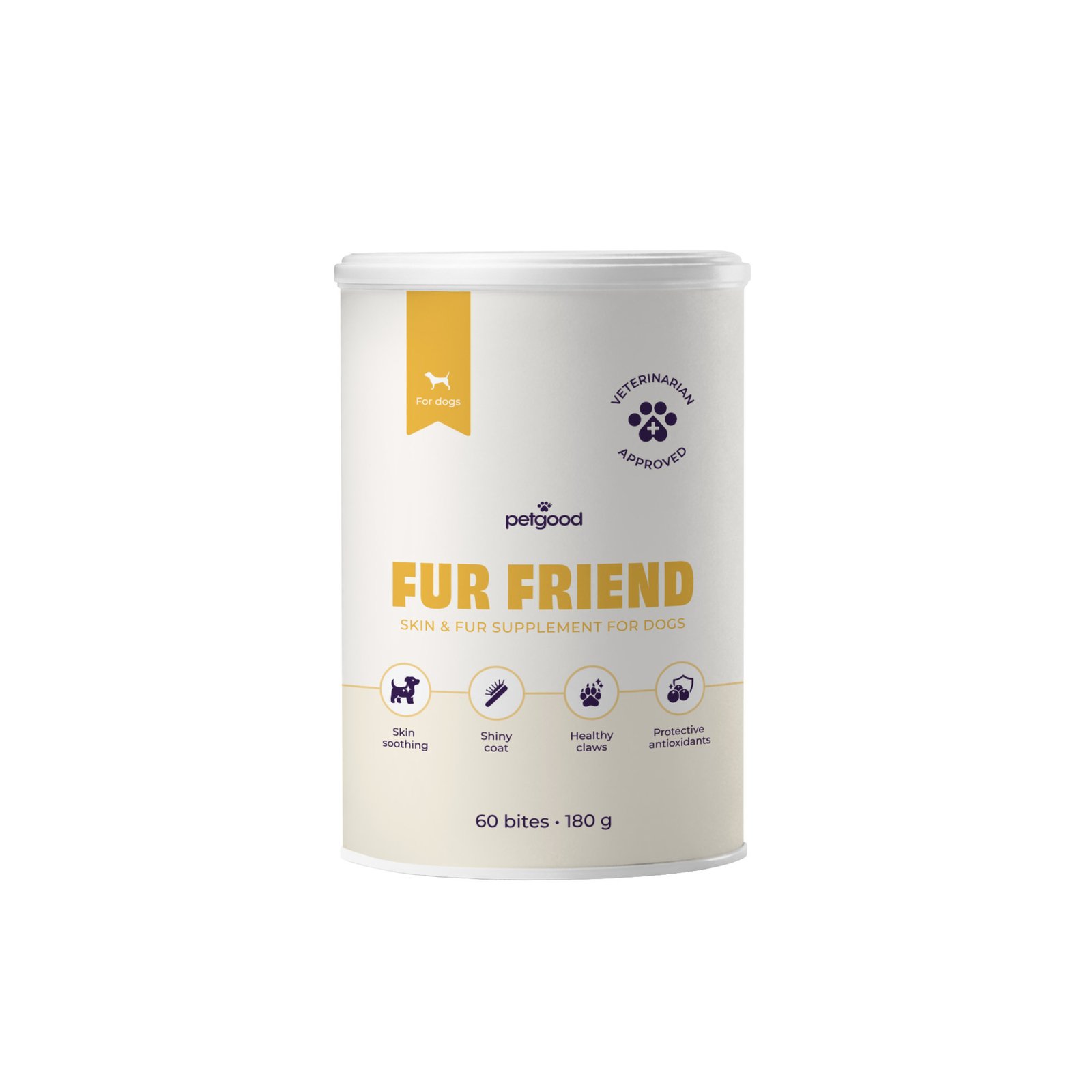 Petgood Fur Friend - Insektsbaserat Kosttillskott För Hundar 180 g