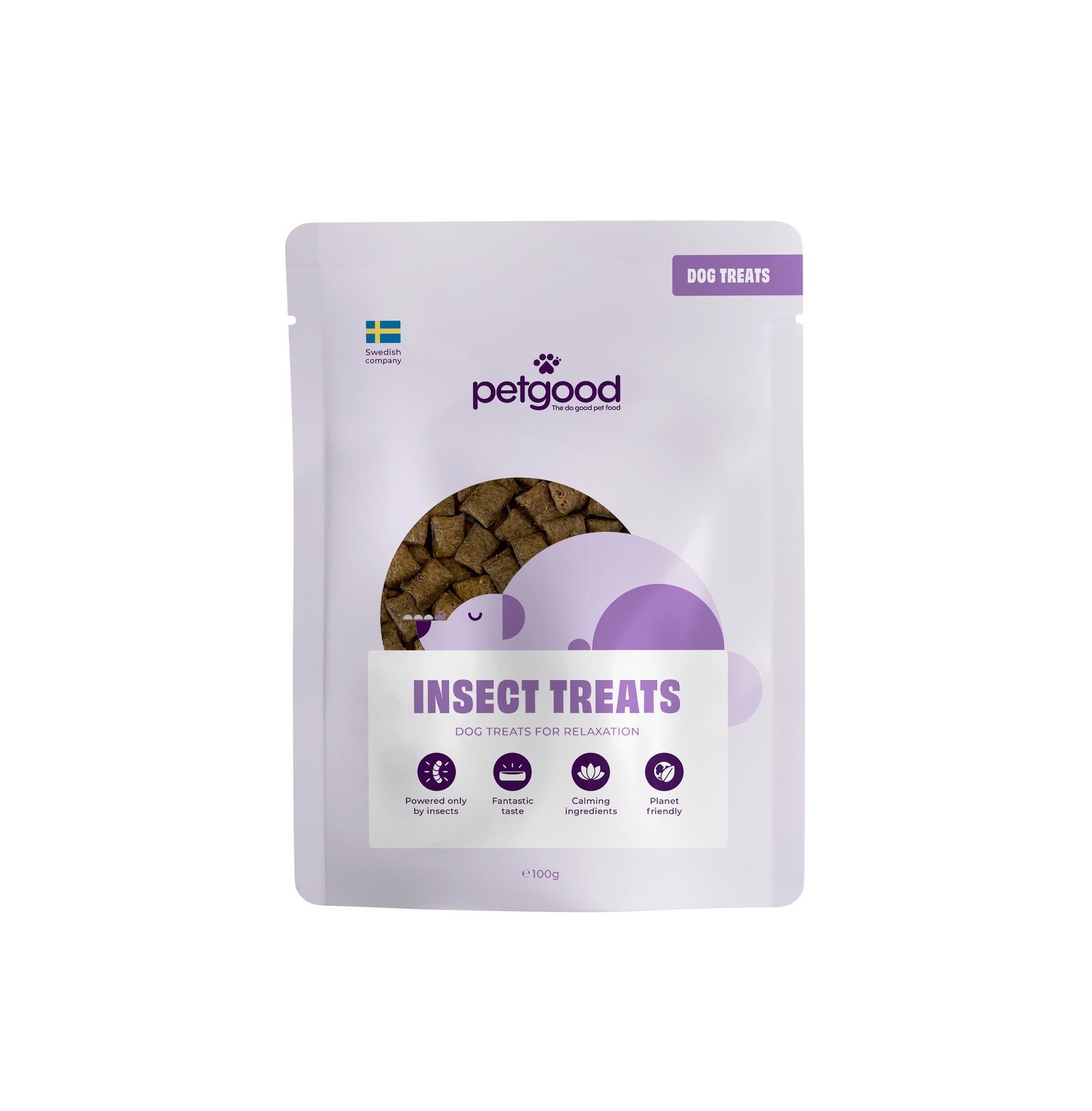 Petgood Insektsbaserat Hundgodis för Avkoppling 100 g