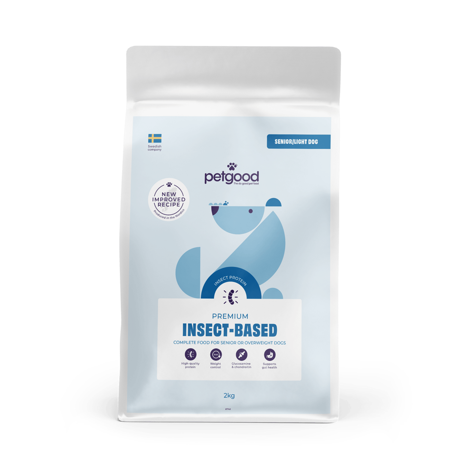 Petgood Senior/Light Premiumfoder Vuxen Hund 2 kg