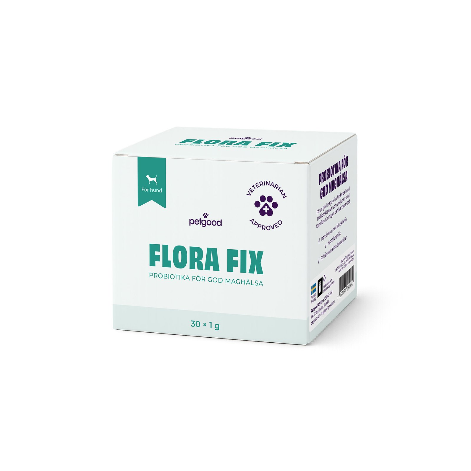 Petgood Flora Fix - Probiotika För Hundar 30x1 g