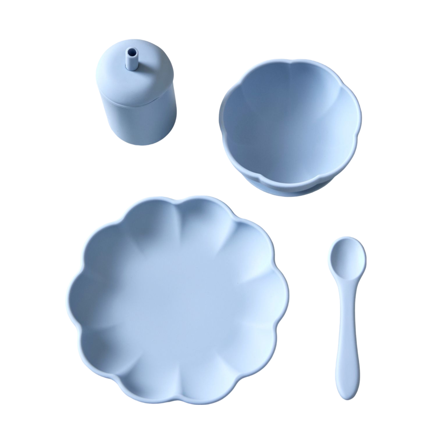Jack o Juno Little Poppy Dining Set Pale Blue