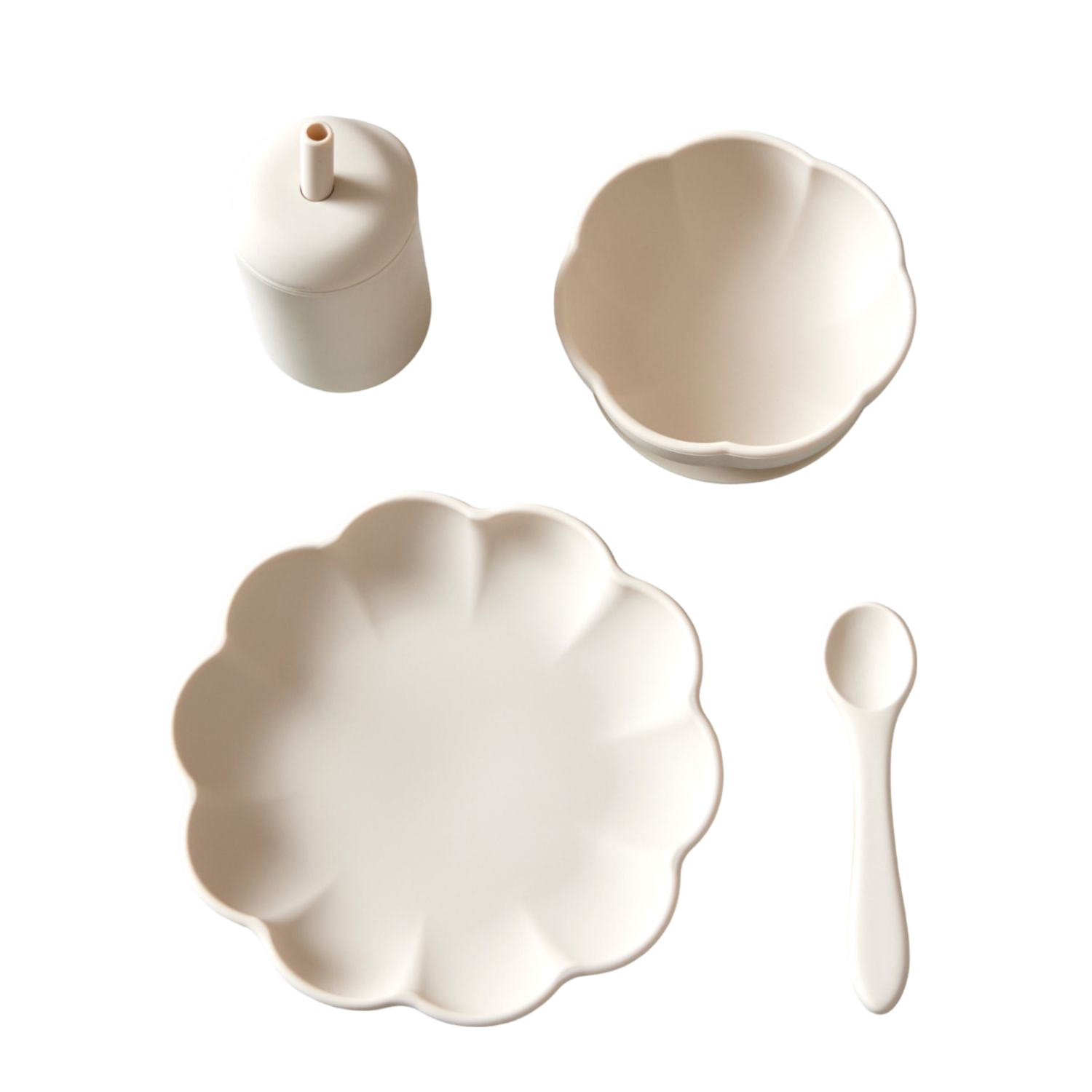 Jack o Juno Little Poppy Dining Set Cream
