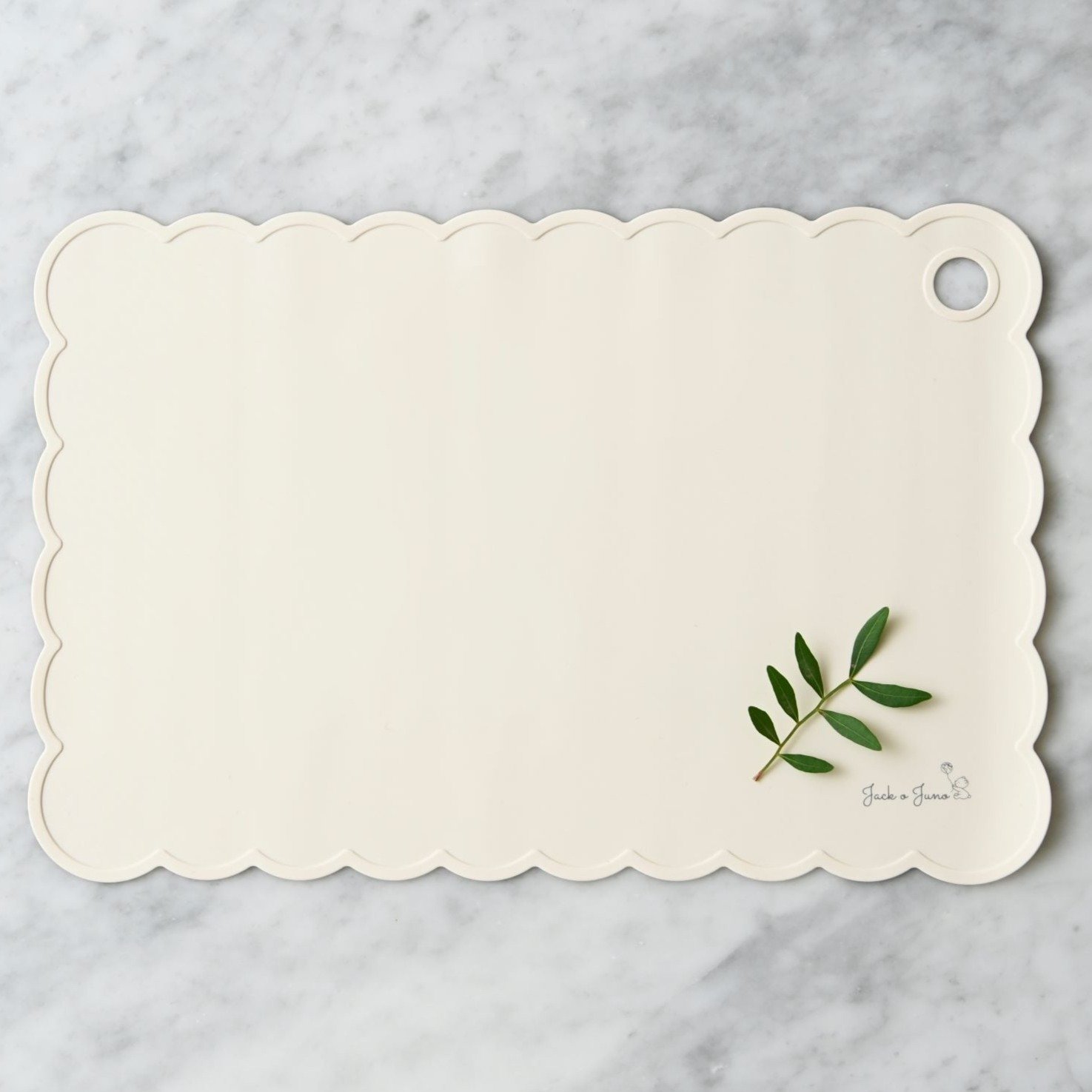 Jack o Juno Poppy Placemat Cream