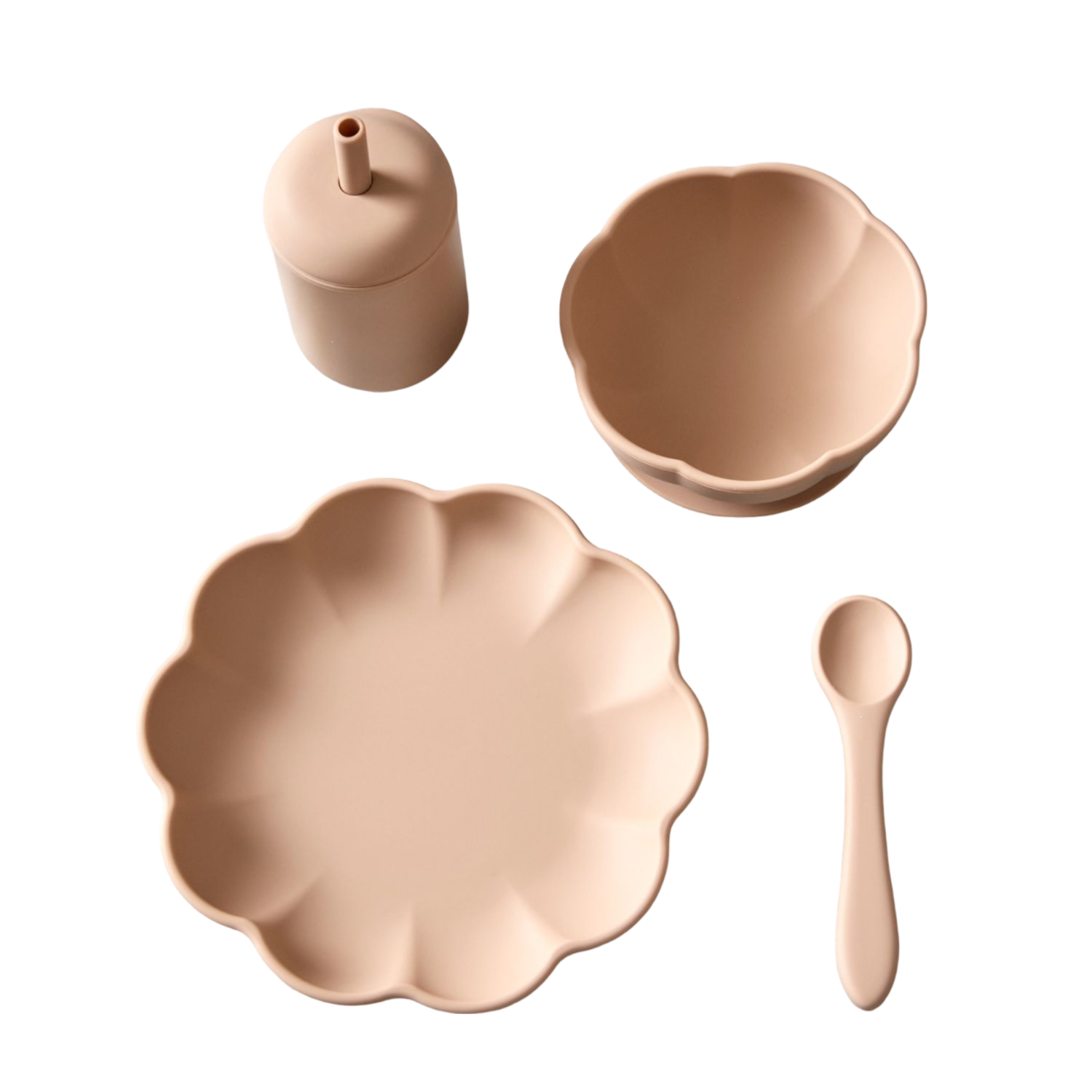 Jack o Juno Little Poppy Dining Set Oatmeal
