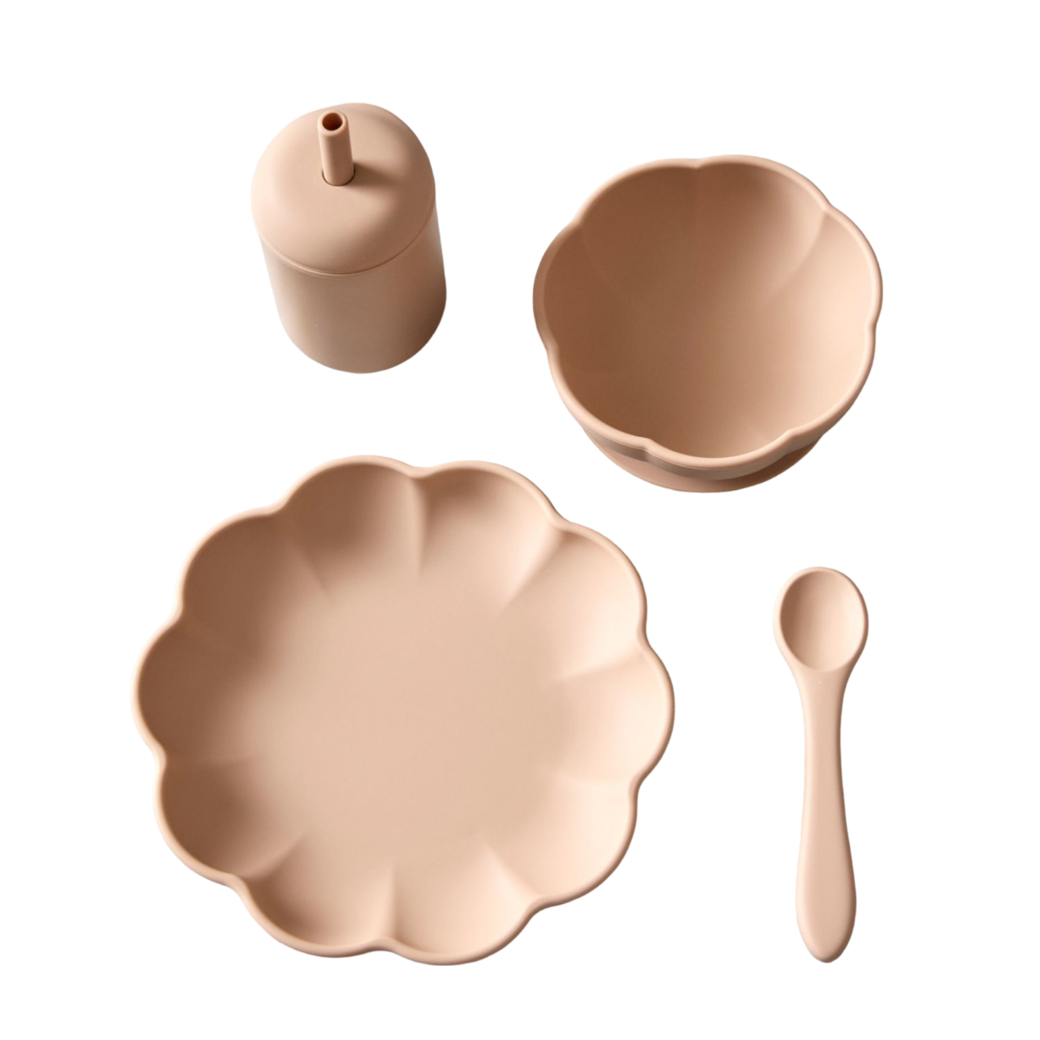 Jack o Juno Little Poppy Dining Set Oatmeal