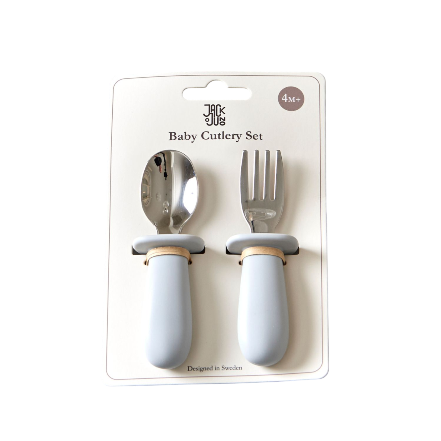 Jack o Juno Baby Cutlery Set Glacier Grey 1 st