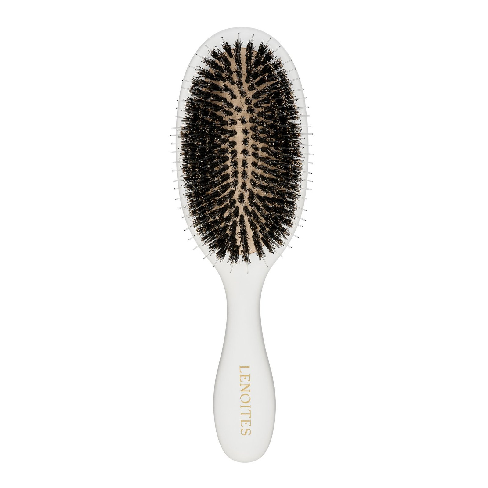 LENOITES Wild Boar Hair Brush + Cleaning Tool White 1st