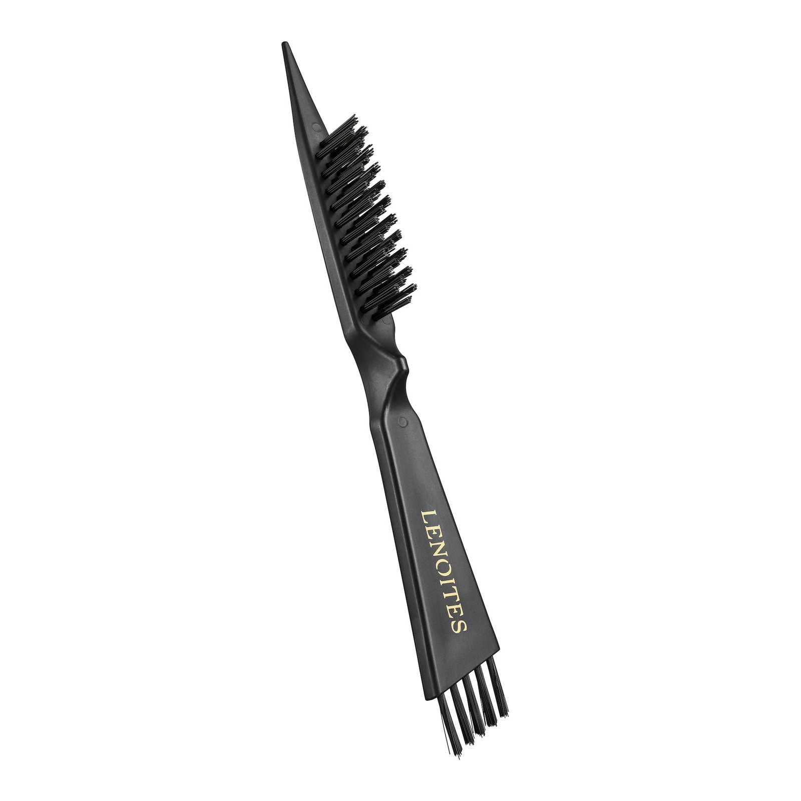 Lenoites Wild Boar Hair Brush + Cleaning Tool Black 1 st