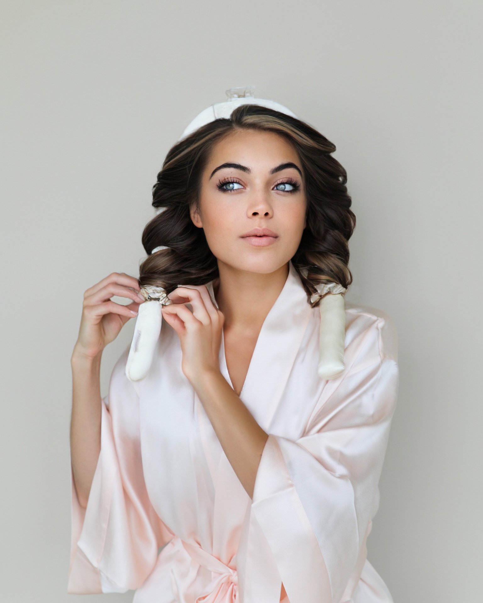 LENOITES Heatless Curls in Mulberry Silk 1 st