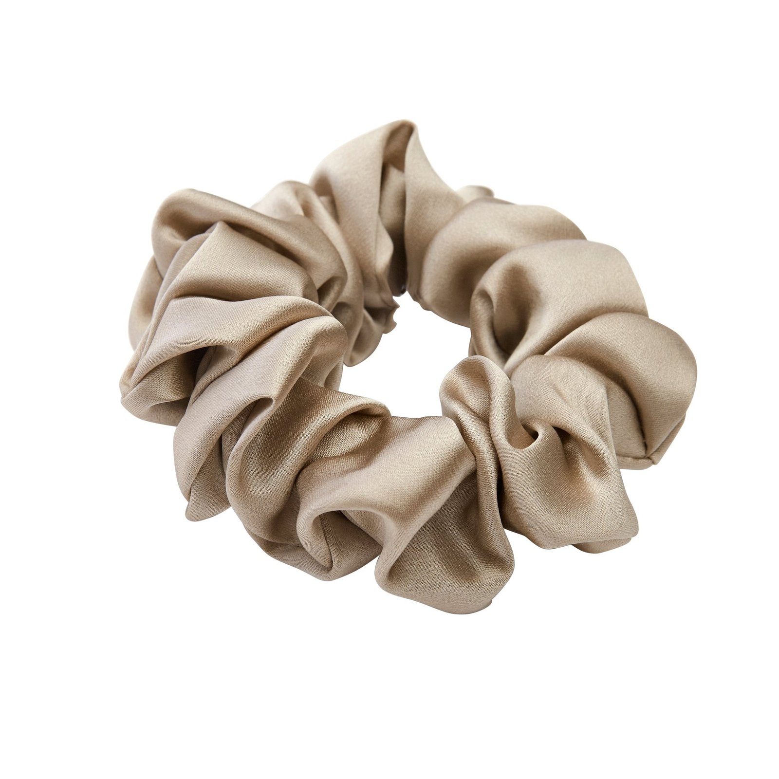 LENOITES Mulberry Silk Scrunchie Antique Gold 1 st