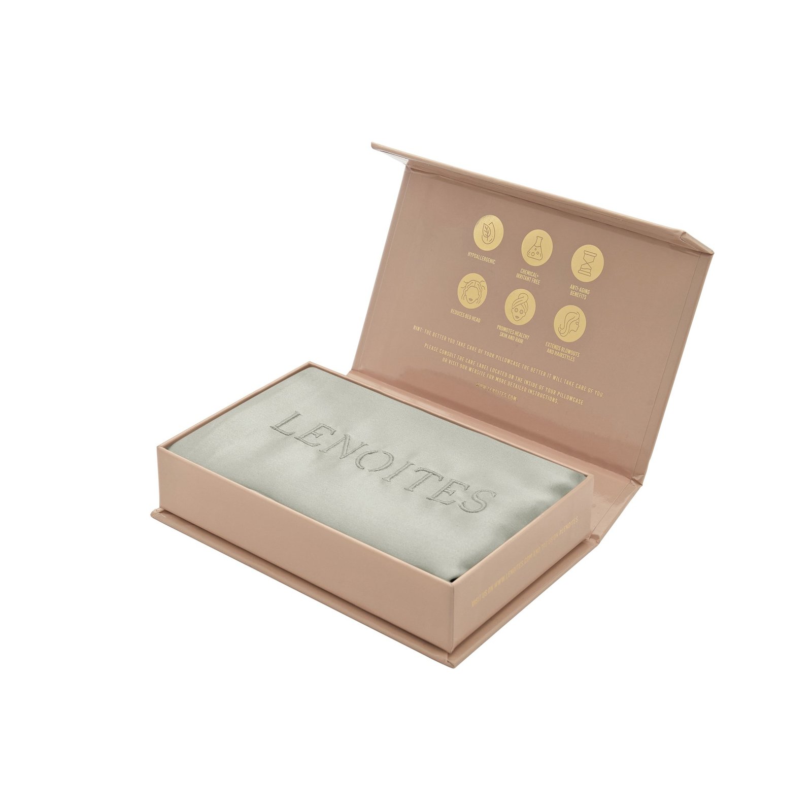 Lenoites Mulberry Silk Pillowcase 50x60cm Grey 1 st