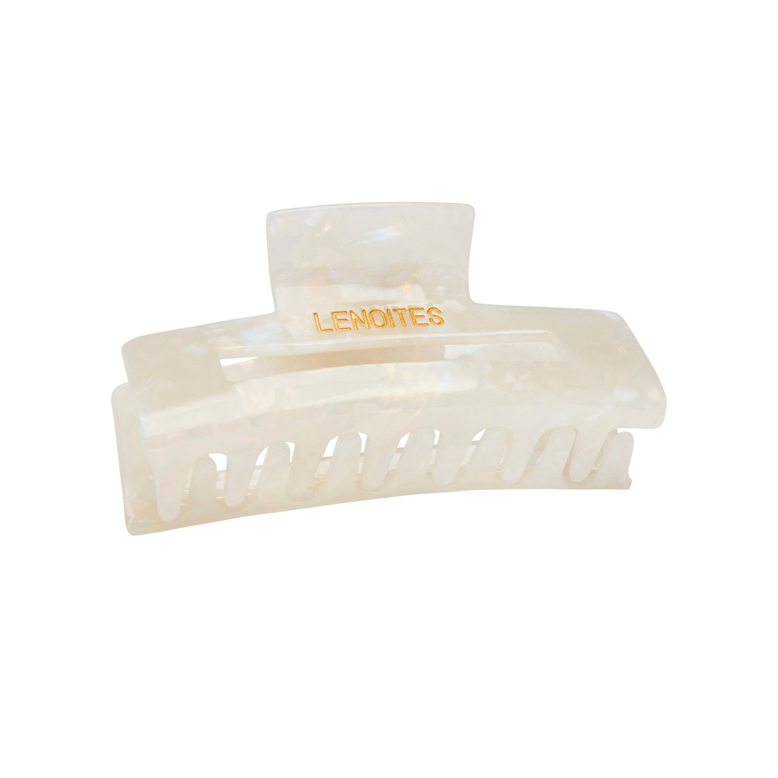 LENOITES Premium Eco-Friendly Hair Claw Pearly White 1 st