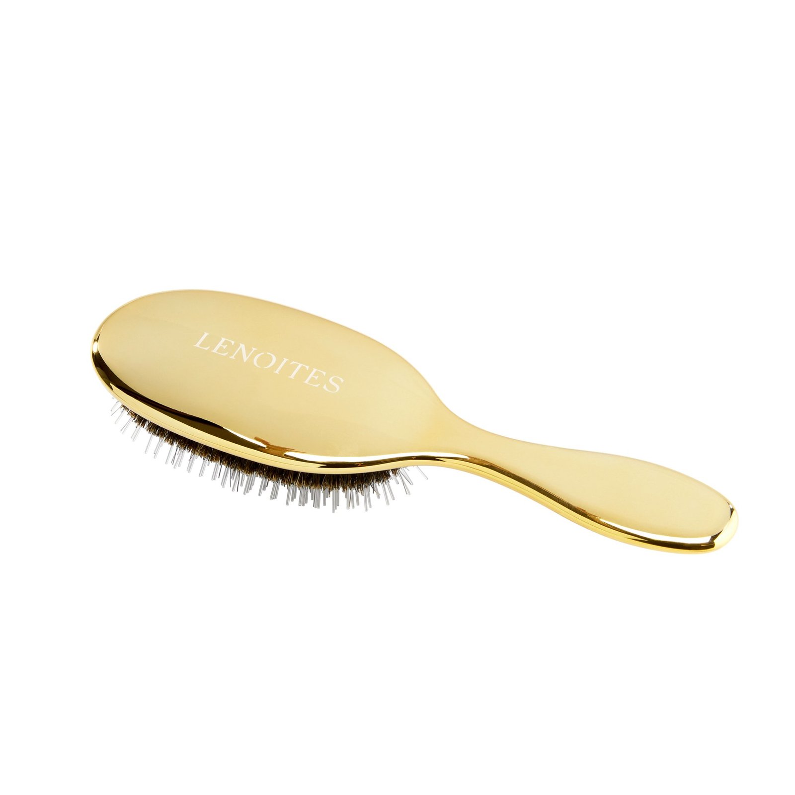 LENOITES Wild Boar Hair Brush + Cleaning Tool Gold 1 st
