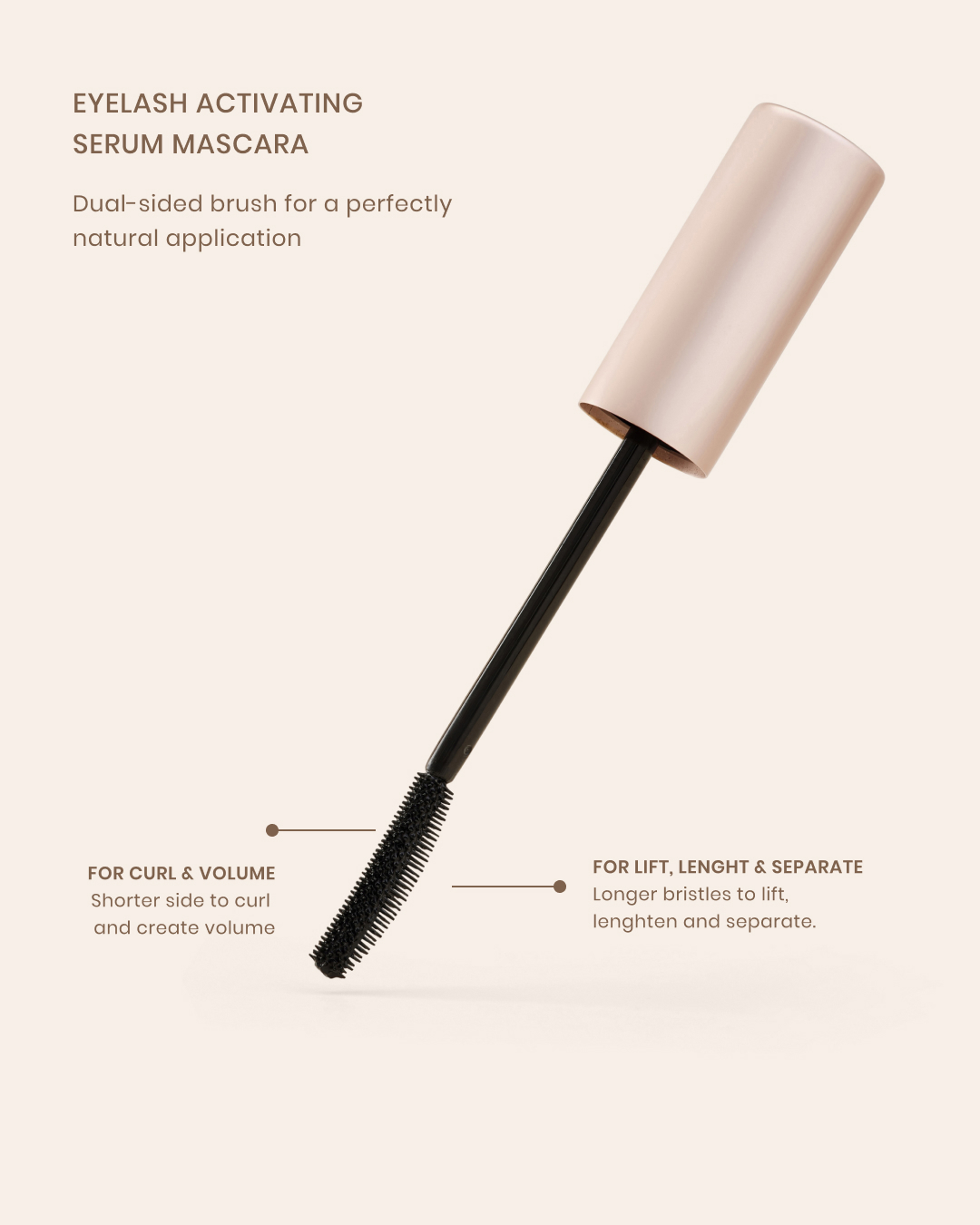 LENOITES PowerLash Growth Serum Mascara Black 8 ml