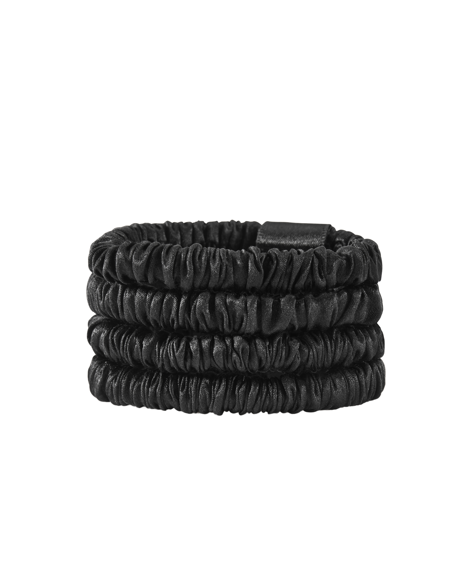Lenoites Mulberry Silk Skinny Scrunchies 4 st