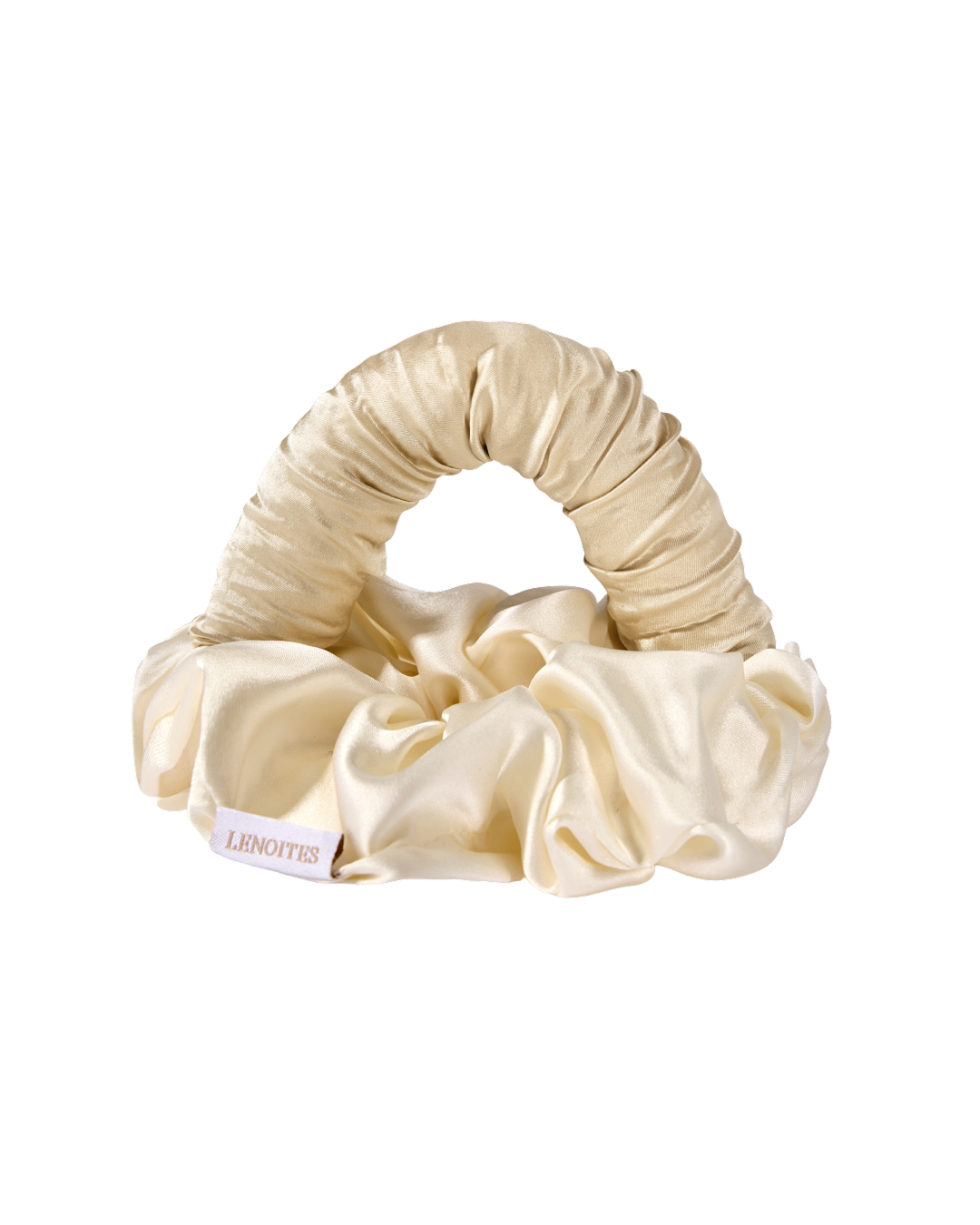 Lenoites BlowoutTie® in Mulberry Silk Champagne Golden Sand Mini