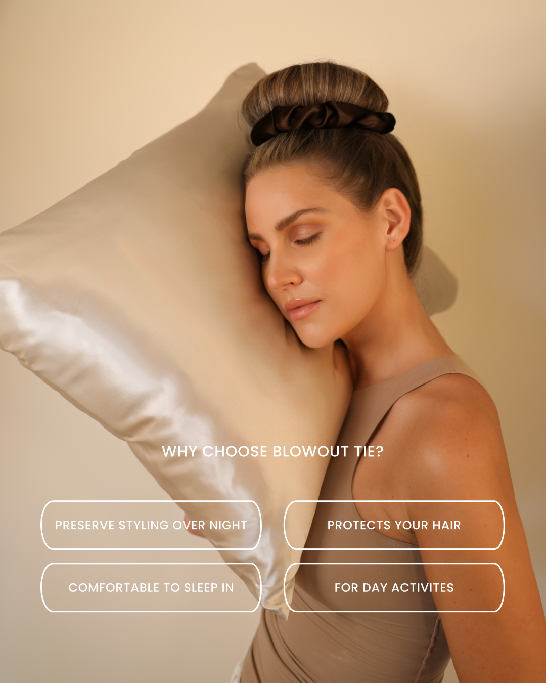 Lenoites BlowoutTie® in Mulberry Silk Mocha Espresso Mini
