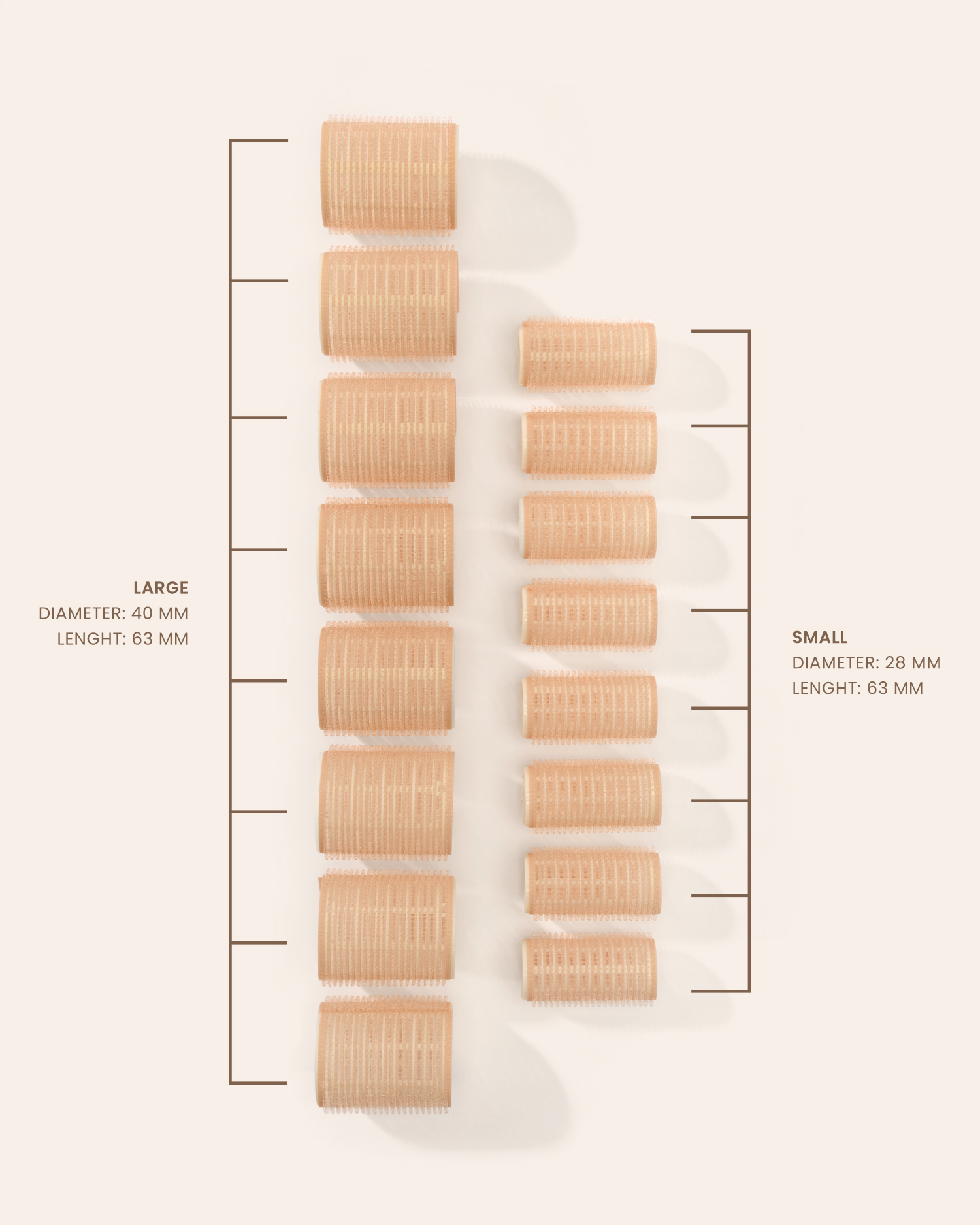 Lenoites Self Grip Hair Rollers 1 st