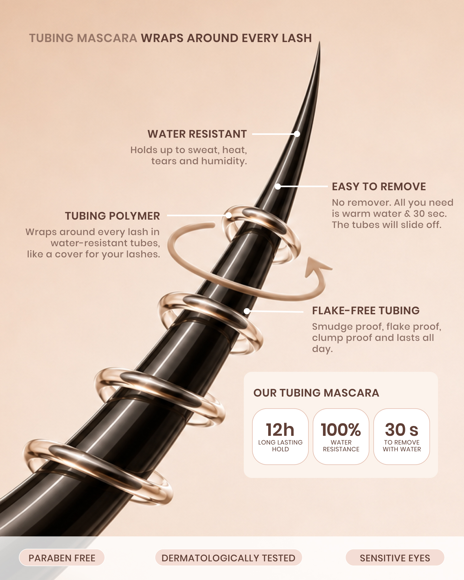 Lenoites LashSculpt Serum Infused Mascara Black