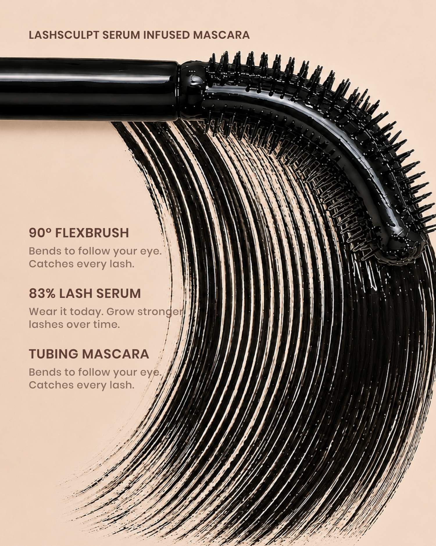 Lenoites LashSculpt Serum Infused Mascara Brown