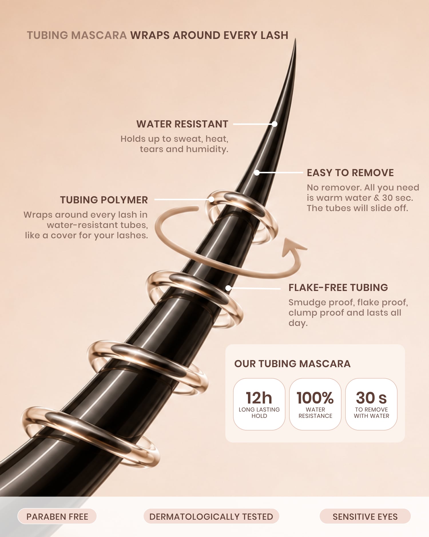 Lenoites LashSculpt Serum Infused Mascara Brown