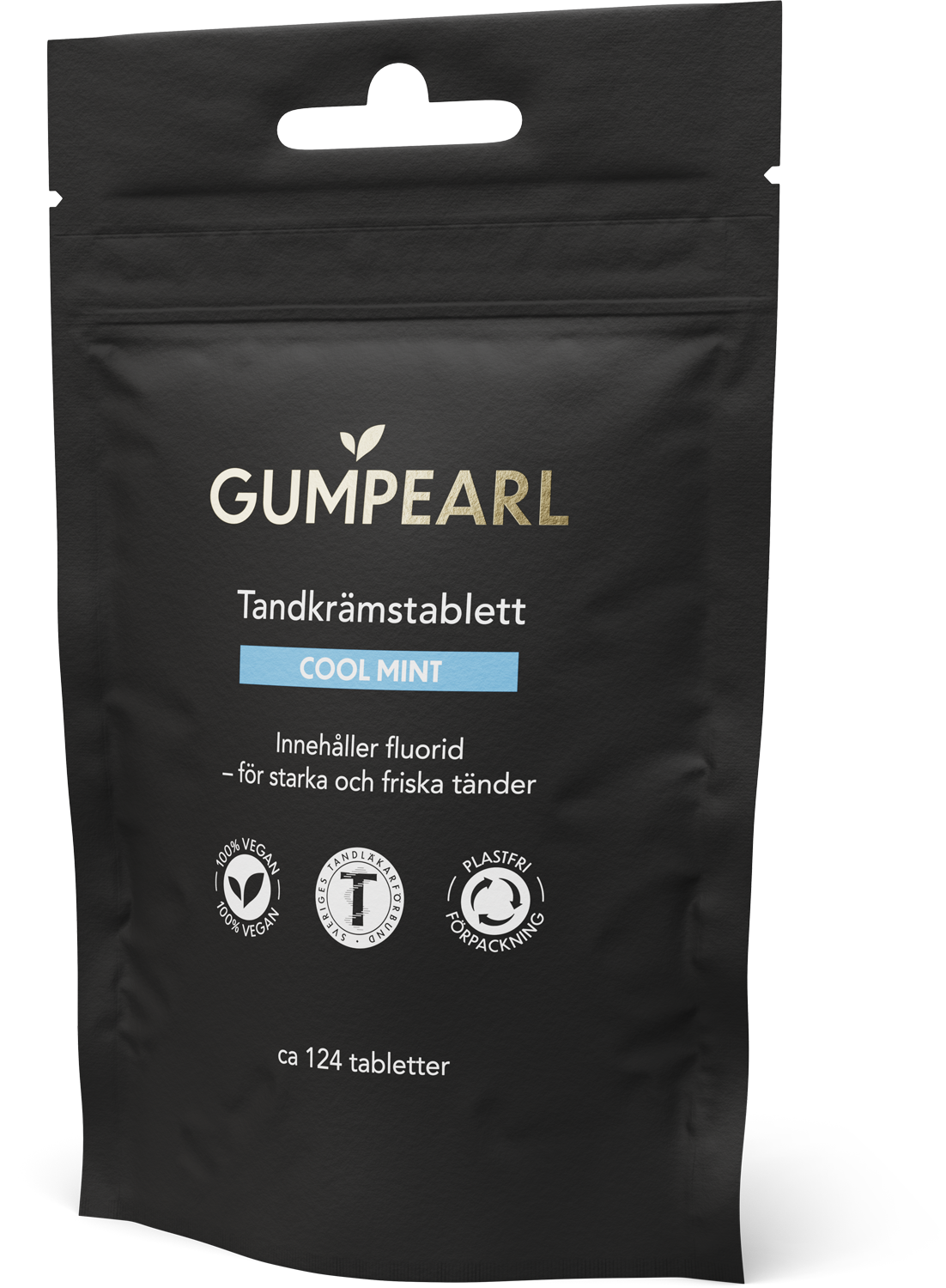 Gumpearl Cool Mint Tandkrämstablett Refill 124 st