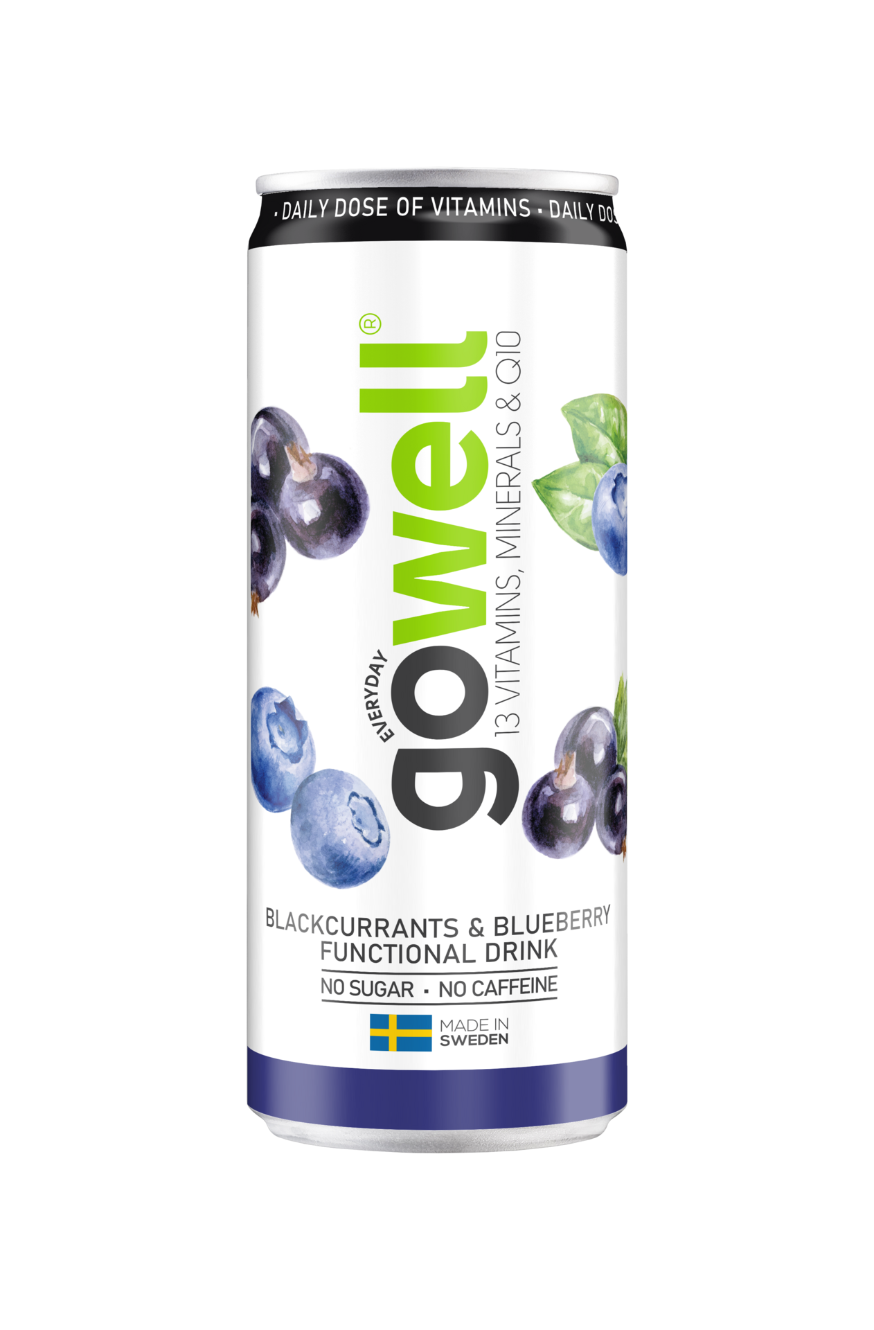 Gowell Svartvinbär Blåbär 330 ml