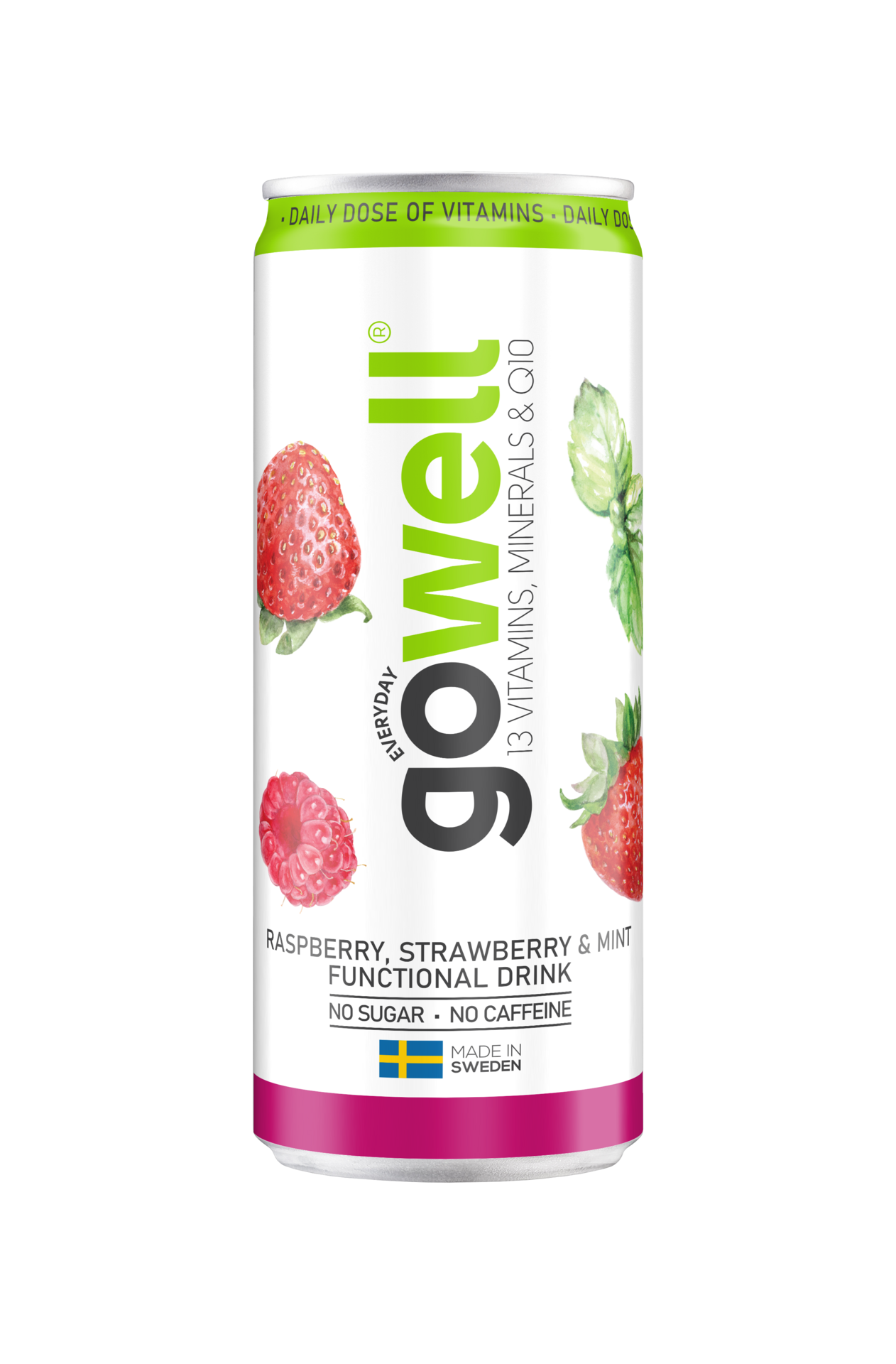 Gowell Jordgubb Hallon Mynta 330 ml
