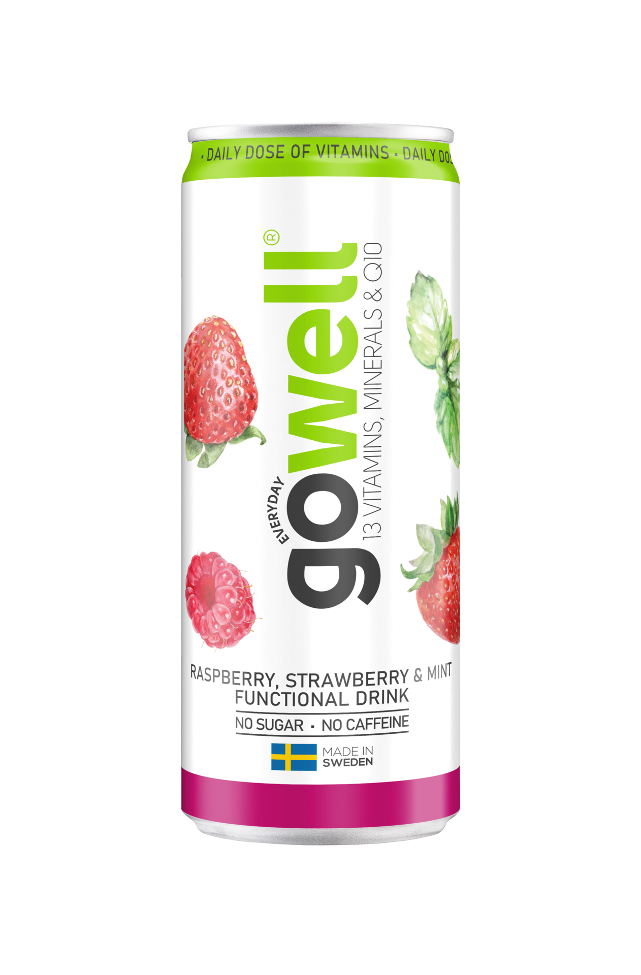 Gowell Jordgubb Hallon Mynta 330 ml