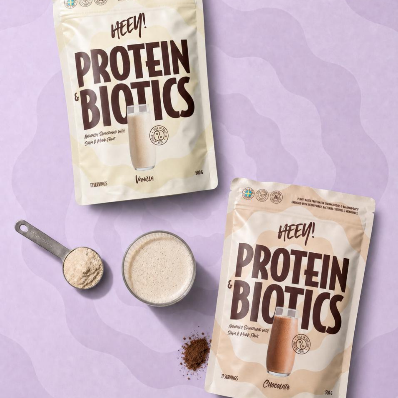 Heey! Protein & Biotics Chocolate 500 g