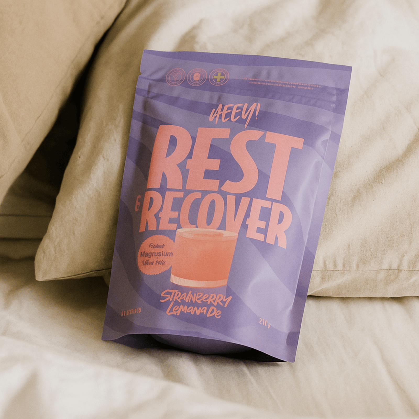 Heey! Rest & Recover Magnesium Strawberry Lemonade 210 g