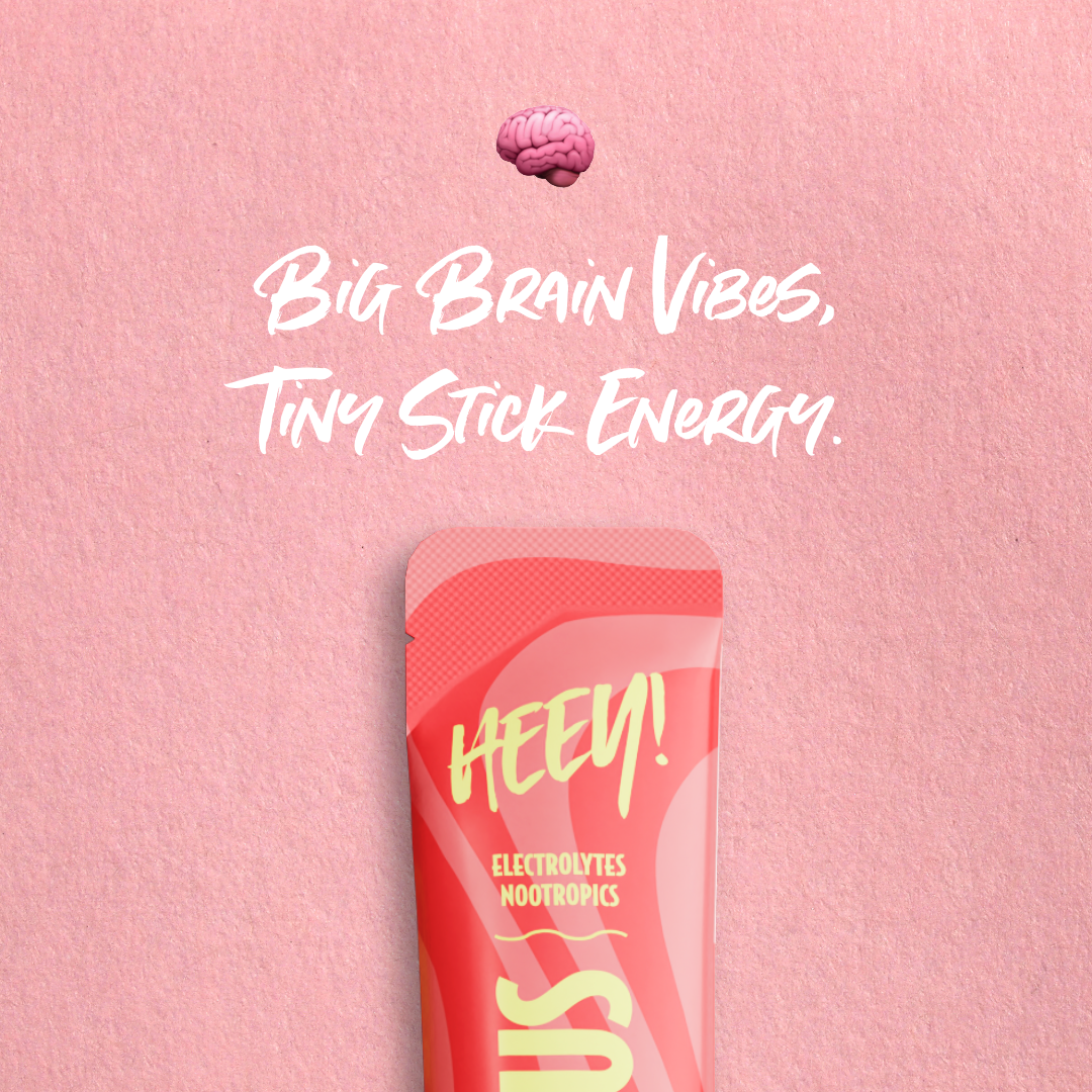 Heey! Hydrate & Focus Elektrolyter Raspberry Lemonade Stick Pack 30 st 6 g
