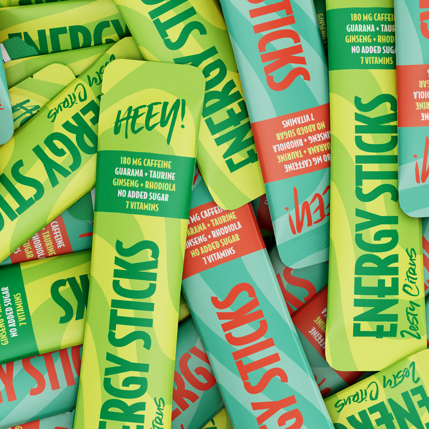Heey! Energy Sticks Koffein Guarana Zesty Citrus 30 st