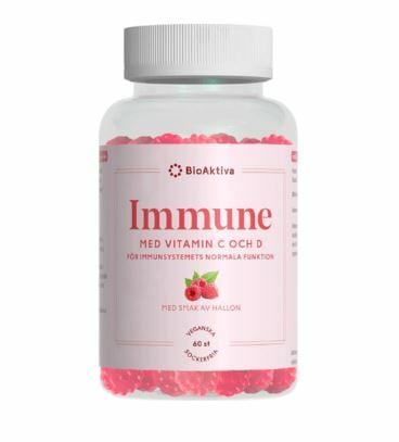 BioAktiva Immune Vitamin C & D 60 tuggtabletter