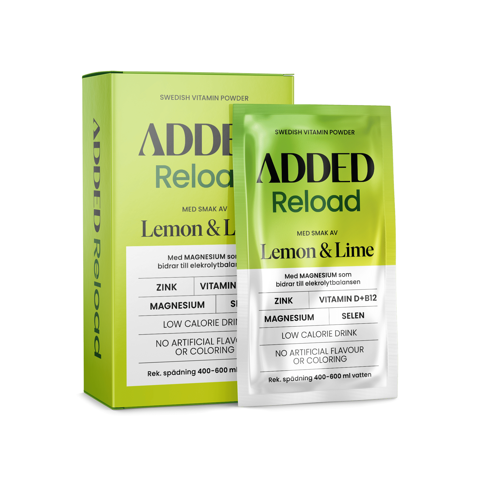 Added Reload Lime & Lemon 10 x 4g