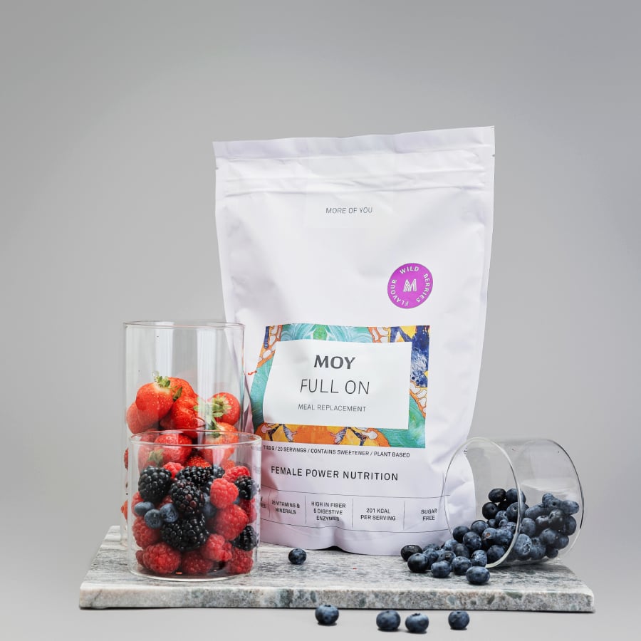 MOY Sockerfri Måltidsersättning Wild Berries 1100g/20 portioner