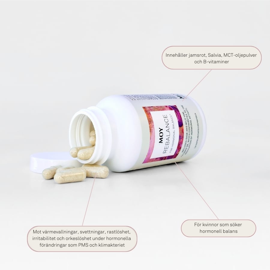 MOY Rebalance Hormonbalans PMS & Klimakteriet 120 kapslar