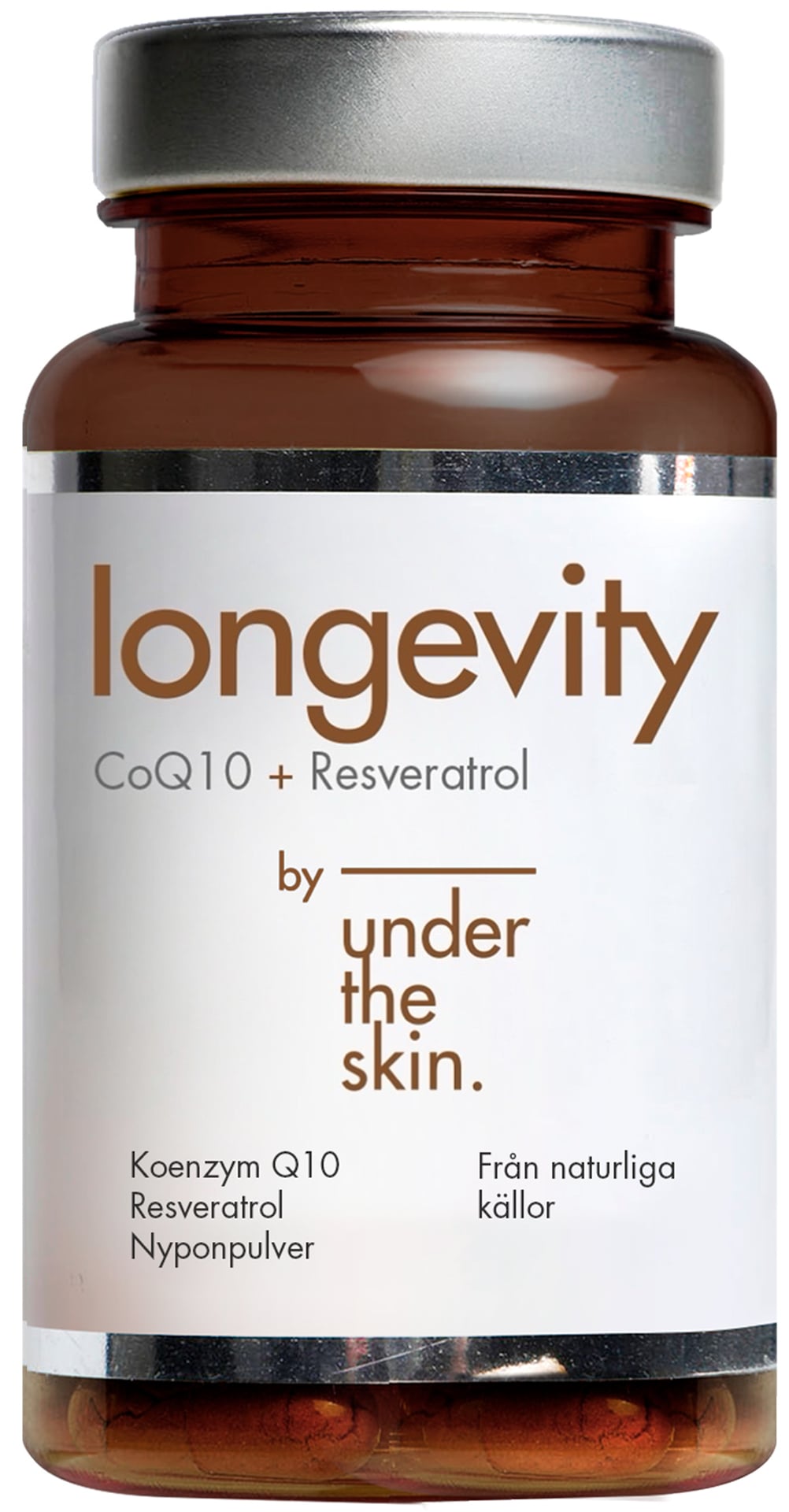 Under the Skin Longevity CoQ10+Resveratrol 60 kapslar