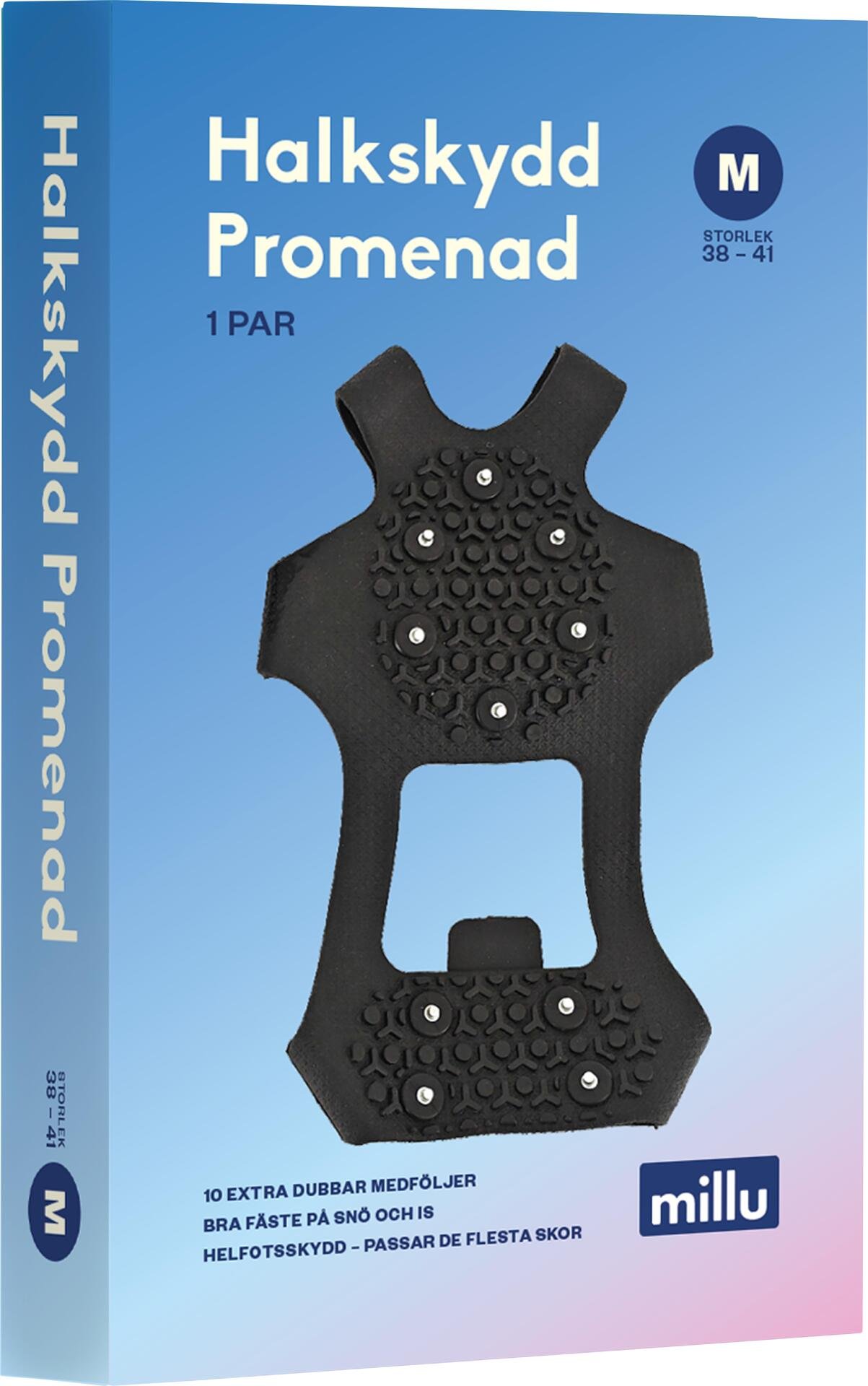 Millu Halkskydd Promenad M 1 par + 10 dubbar